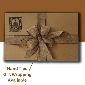 Subscription Gift Wrapped Biscotti Showing Tied Bow