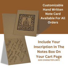 Load image into Gallery viewer, Example of hand written note card available with all orders