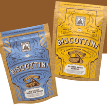 Load image into Gallery viewer, Classic Anise Almond and Sea Salted Chocolate Toffee Biscottini