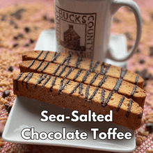 Load image into Gallery viewer, Sea Salted Chocolate Toffee Biscotti