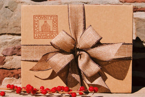 Specialty Gift Wrapped Biscotti Box 
