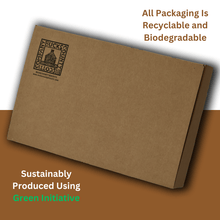 Load image into Gallery viewer, Biscotti box showing recyclable and biodegradable packaging