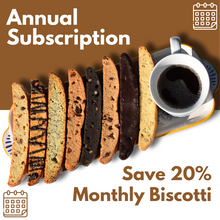 Load image into Gallery viewer, Annual Biscotti Box Subscription